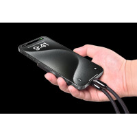 Extreme Speed Series C To C PD 60W Woven Fast Cable Lanyard (1.2M) - Purple