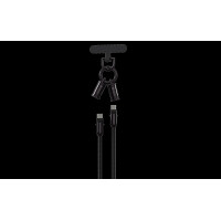 Extreme Speed Series C To L PD 27W Woven Fast Cable Lanyard (1.2M) - Black