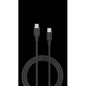 Jelly Series C to Type-C Silicone Cable(3A 1.2M) - Black