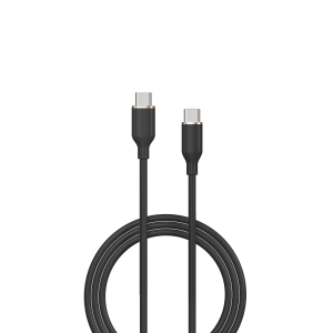 Jelly Series C to Type-C Silicone Cable(3A 1.2M) - Black