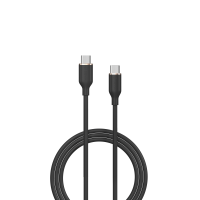 Jelly Series C to Type-C Silicone Cable(3A 1.2M) - Black