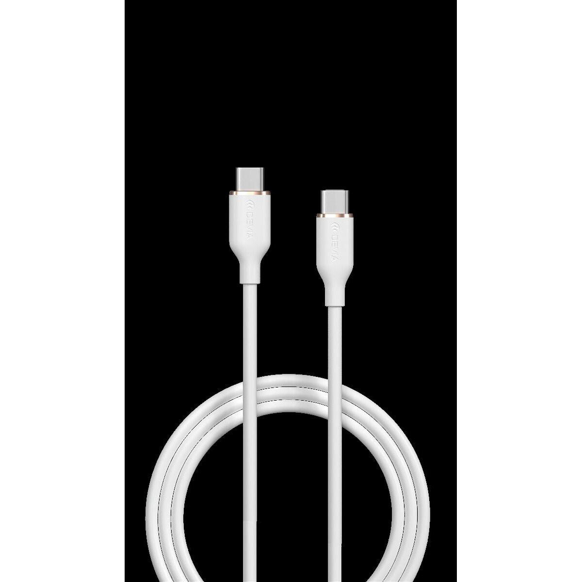 Jelly Series C to Type-C Silicone Cable(3A 1.2M) - White