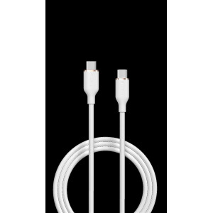 Jelly Series C to Type-C Silicone Cable(3A 1.2M) - White