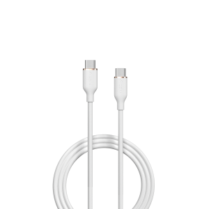 Jelly Series C to Type-C Silicone Cable(3A 1.2M) - White