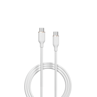 Jelly Series C to Type-C Silicone Cable(3A 1.2M) - White