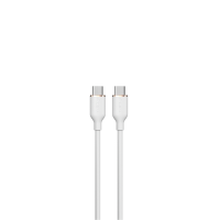 Jelly Series C to Type-C Silicone Cable(3A 1.2M) - White