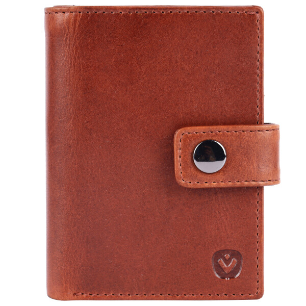 Card Wallet Leather MagSafe Luxe Cognac