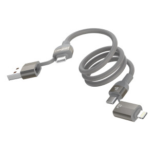 GM 4 in 1 PD 60W+ 27W Cable (1,2M) Titanium