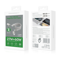 GM 4 in 1 PD 60W+ 27W Cable (1,2M) Titanium