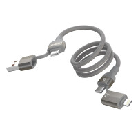 GM 4 in 1 PD 60W+ 27W Cable (1,2M) Titanium