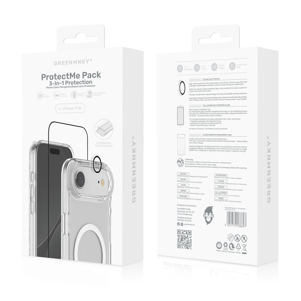 ProtectMe Pack – 3-in-1 Protection for Your iPhone 17 