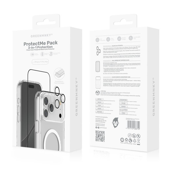 iPhone 17 Pro Max - ProtectMe Pack – 3-in-1 Protection