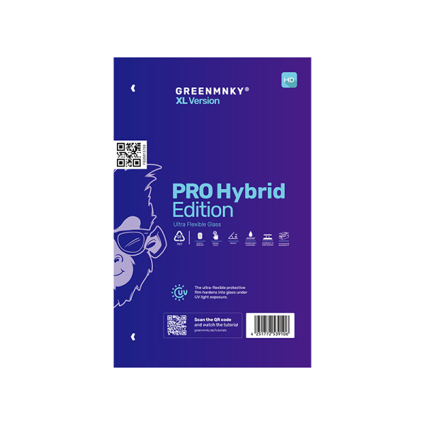 8" Hybrid Protect - Crystal Clear Edition XL -1er-