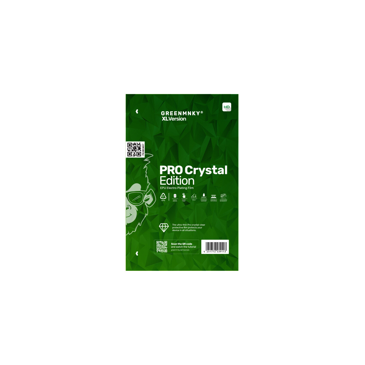 8" Crystal Clear - EPU Edition - Electroplating XL -1er