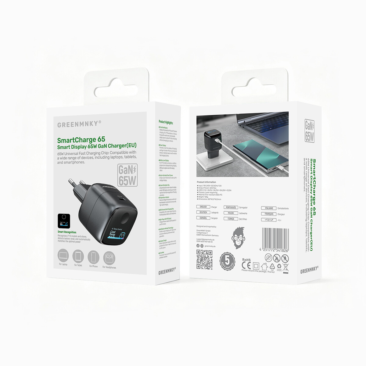 GM SmartCharge 65 - 65W GaN Charger