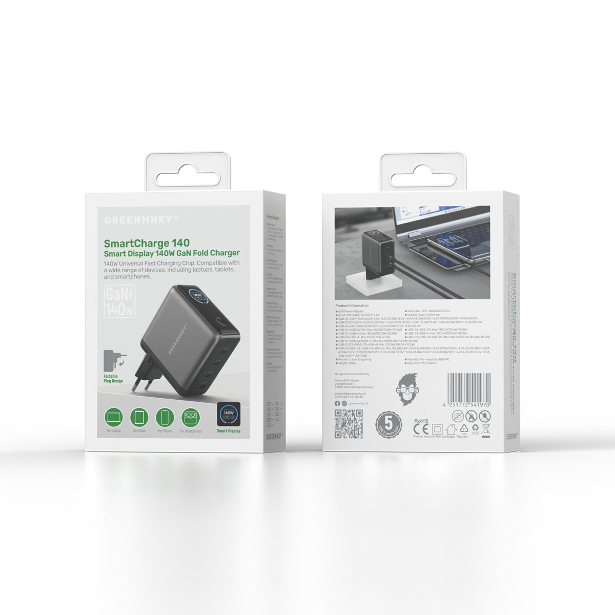 GM SmartCharge 140 - 140W GaN Charger