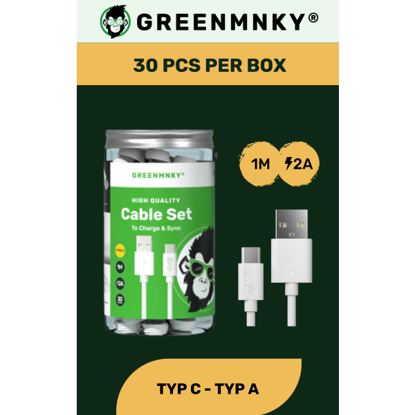 Cable Storage Can - USB-A to Type C (30 Pcs) (NICHT KOMPATIBEL MIT APPLE)
