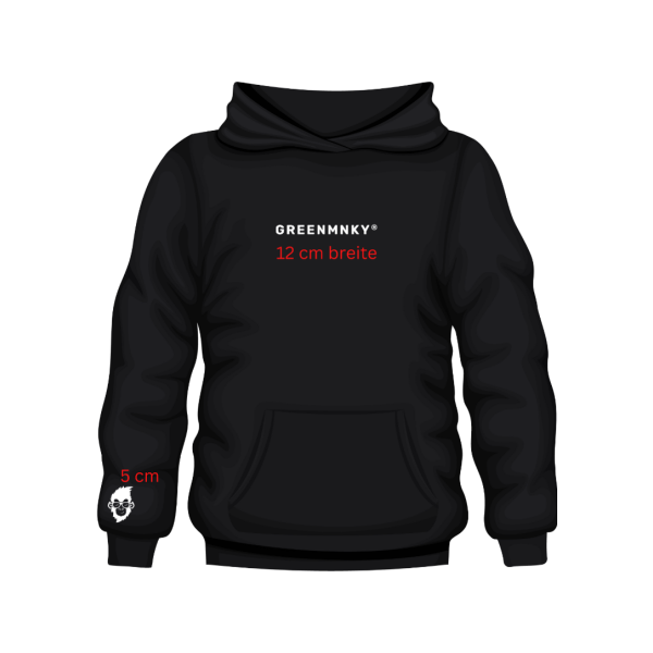 GM Hoodie mit Schriftzug (Grün)