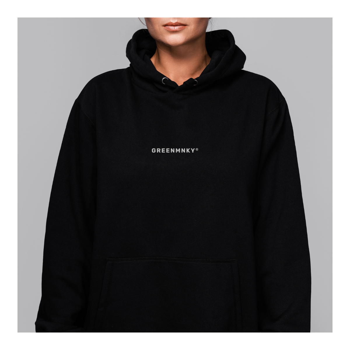 GM Hoodie mit Schriftzug (Weiß)