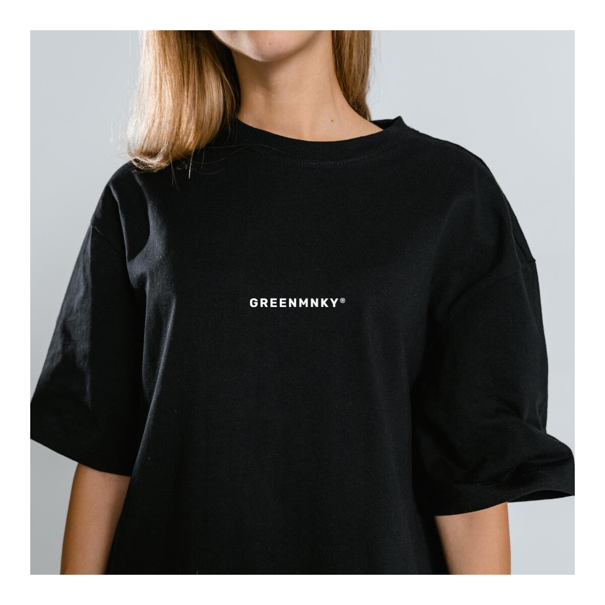 GM T-Shirt mit Schriftzug Mittig (Weiß)