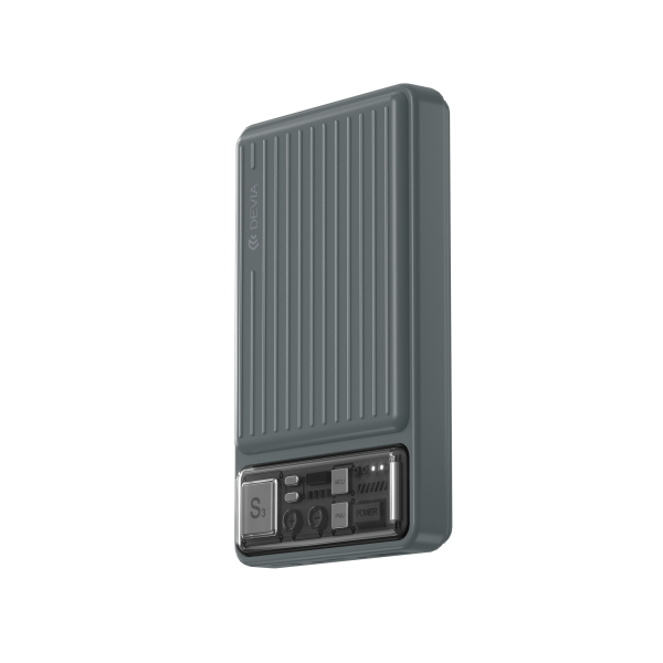 Extreme Speed Series 22.5W Power Bank Built-in Two Cables (10000mAh) EA174 (deep gray)