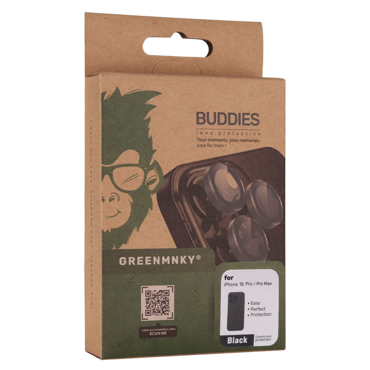 BUDDIES for IPhone 16 Pro / 16 Pro Max (Black)