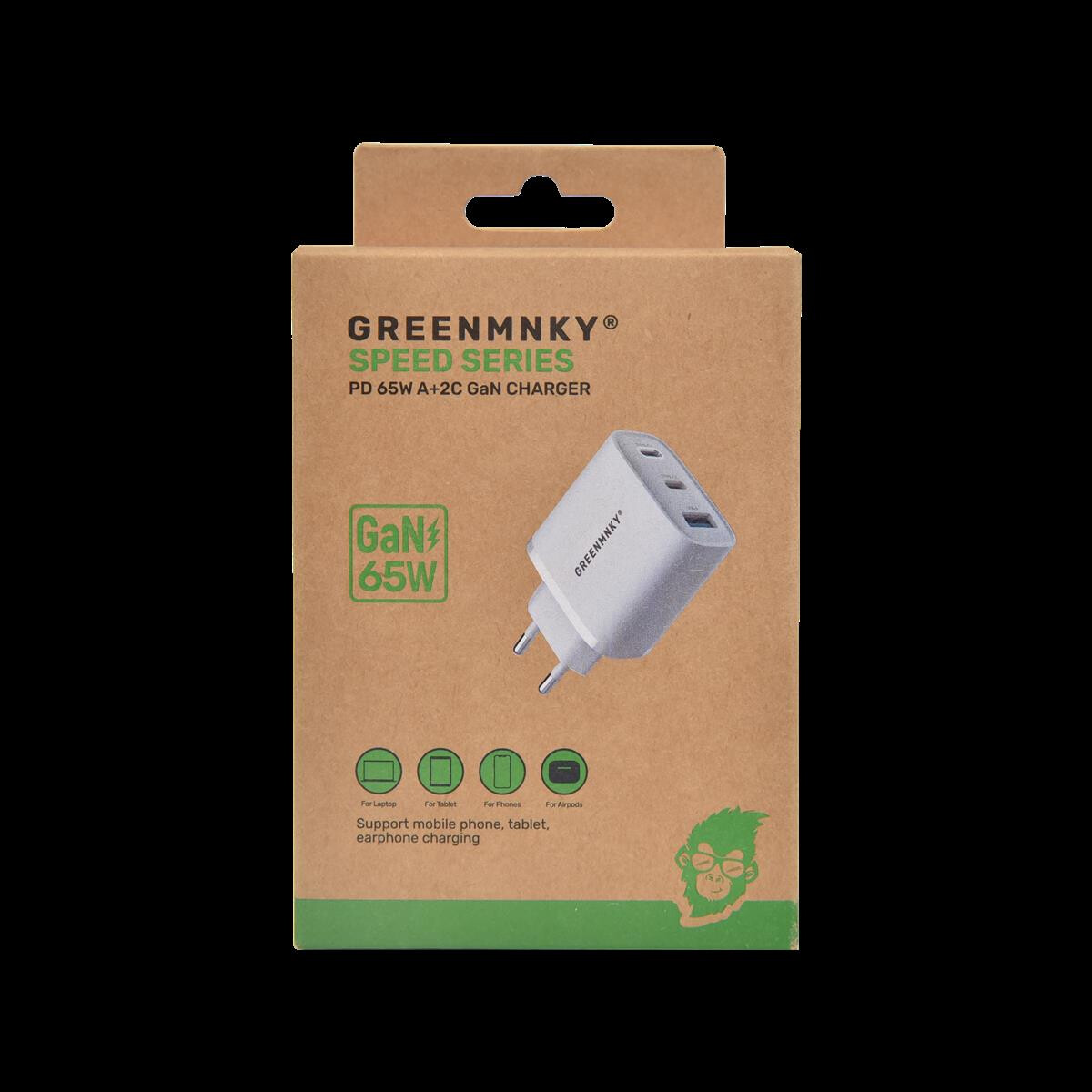 GM Speed Series PD 65W A+C GaN Charger box